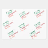 Alles ist gut | Fun Jeden Sarcastic Zitat Geschenkpapier Set (Vorderseite)