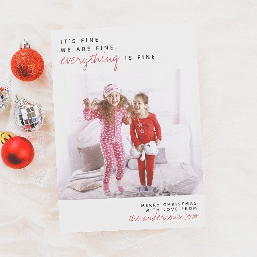 Alles ist gut | Funny Frohe Weihnachten Foto