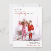 Alles ist gut | Funny Frohe Weihnachten Foto (Vorderseite)