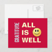 Alles ist gut GRATIS Postkarte (Vorne/Hinten)