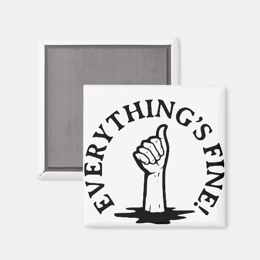 Alles ist gut magnet (Vorderseite/Rückseite)