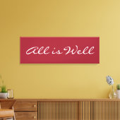 Alles ist gut, überzogene Canvas Inspiration Zitat Leinwanddruck (Insitu (Wohnzimmer))