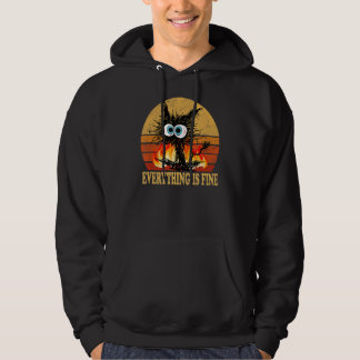 Alles ist gut Vintager, lustiger Cat T - Shirt