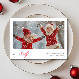 Alles ist gut Weihnachten Kinder Spaß Foto Grüße