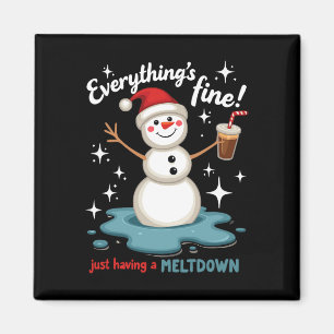 Alles ist gut, wenn man einfach nur den Schneemann Magnet