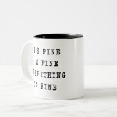 Alles ist gut zweifarbige tasse (Vorderseite Links)