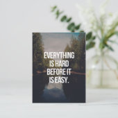 Alles ist hart postkarte (Stehend Vorderseite)