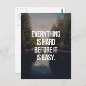 Alles ist hart postkarte (Vorne/Hinten)