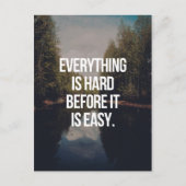 Alles ist hart postkarte (Vorderseite)