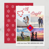 Alles ist hell Candy Cane Herz Foto Collage (Vorne/Hinten)