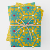 Alles ist hell gelb & blau geschenkpapier set (Beispiel)