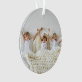 Alles ist hell Modernes Minimales Weihnachtskids F Ornament (Vorderseite)