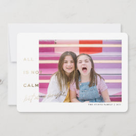 Alles ist hell und farbenfroh. Frohes Weihnachten Einladung