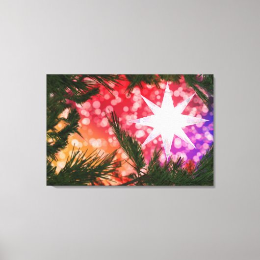 Alles ist hell weihnachtliche Canvas Print Leinwanddruck (Vorderseite)