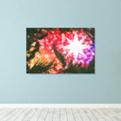 Alles ist hell weihnachtliche Canvas Print Leinwanddruck (Insitu (Holzboden))