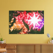 Alles ist hell weihnachtliche Canvas Print Leinwanddruck (Insitu (Wohnzimmer))