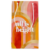 Alles ist hell Whimsical farbenfroh glücklich Urla Kleine Geschenktüte (Vorderseite)