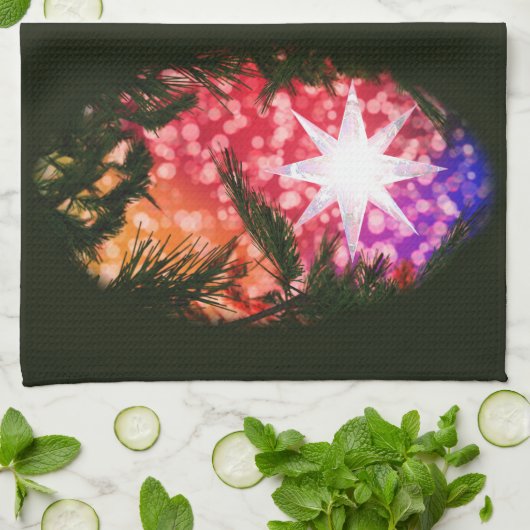 Alles ist helle Weihnachtsküche Handtuch (Gefaltet)