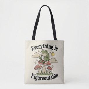 Alles ist herausfindbar mit Kaffee Frosch Tasche