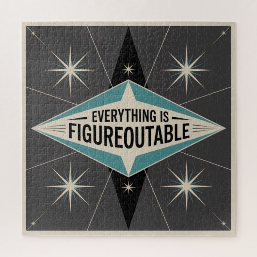 Alles ist herausfindbar puzzle (Vertikal)