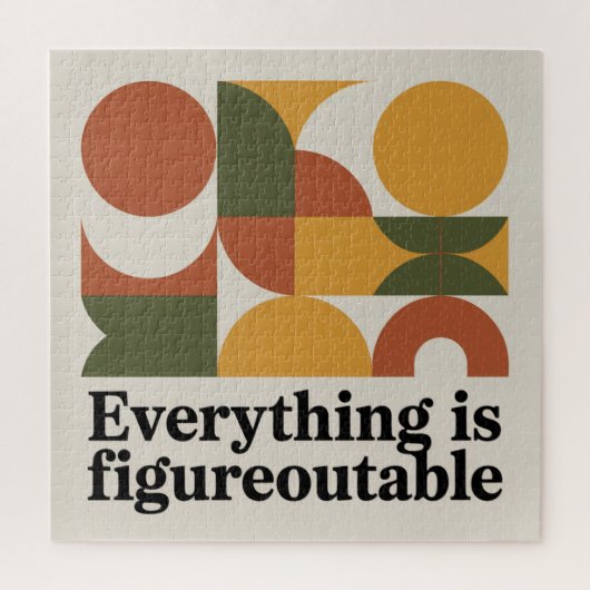 Alles ist herausfindbar puzzle (Vertikal)