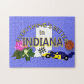 Alles ist in Indiana-Puzzlespiel besser Puzzle (Horizontal)