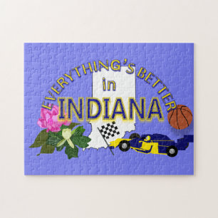 Alles ist in Indiana-Puzzlespiel besser Puzzle