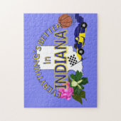 Alles ist in Indiana-Puzzlespiel besser Puzzle (Vertikal)