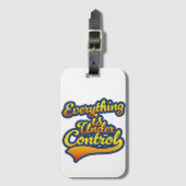 Alles ist in Kontrolle Gepäckanhänger (Vorderseite Vertikal)