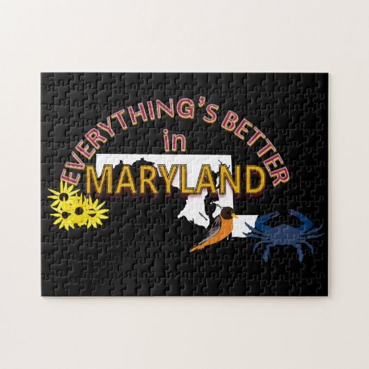 Alles ist in Maryland-Puzzlespiel besser Puzzle (Horizontal)