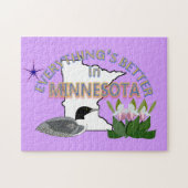 Alles ist in Minnesota-Puzzlespiel besser Puzzle (Horizontal)