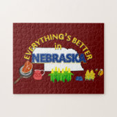 Alles ist in Nebraska-Puzzlespiel besser Puzzle (Horizontal)