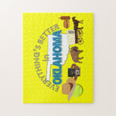 Alles ist in Oklahoma-Puzzlespiel besser Puzzle (Vertikal)