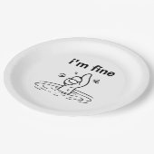 Alles ist in Ordnung. Pappteller (Schrägansicht)