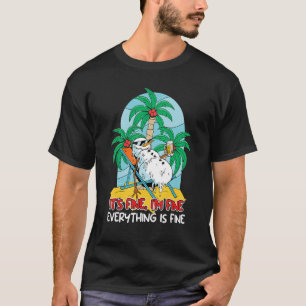 Alles ist in Ordnung Schneemann Sonnenlieger Urlau T-Shirt