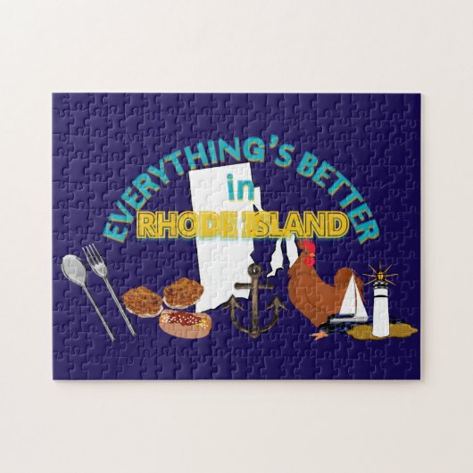 Alles ist in Rhode Island Puzzlespiel besser Puzzle (Horizontal)