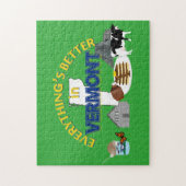 Alles ist in Vermont-Puzzlespiel besser Puzzle (Vertikal)