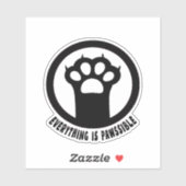 Alles ist lesbar aufkleber (Blatt)