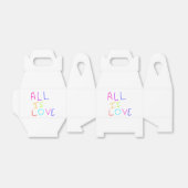 Alles ist Liebe Regenbogen farbenfroher Stolz LGBT Geschenkschachtel (Ungefaltet)