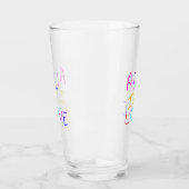 Alles ist Liebe Regenbogen farbenfroher Stolz LGBT Glas (Links)