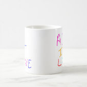 Alles ist Liebe Regenbogen farbenfroher Stolz LGBT Kaffeetasse (Mittel)