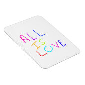 Alles ist Liebe Regenbogen farbenfroher Stolz LGBT Magnet (Rechte Seite)