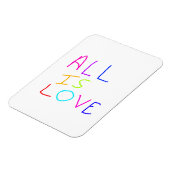 Alles ist Liebe Regenbogen farbenfroher Stolz LGBT Magnet (Linke Seite)