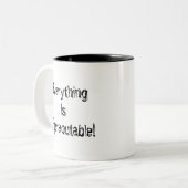 Alles ist messbar zweifarbige tasse (Vorderseite Links)