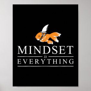 Alles ist Mindset Motivierend Inspiration Sha Poster