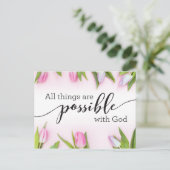 Alles ist mit Gott möglich Postkarte (Stehend Vorderseite)
