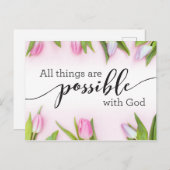 Alles ist mit Gott möglich Postkarte (Vorne/Hinten)