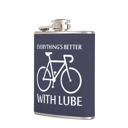 Alles ist mit Schmieröl besser Flachmann (Links)