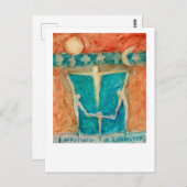 Alles ist miteinander verbunden und besteht zusamm postkarte (Vorne/Hinten)