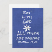Alles ist möglich Bibelverse Begleitkarte (Vorne/Hinten)
